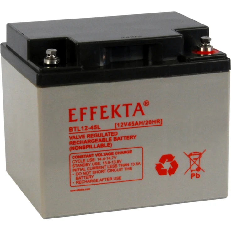 Effekta BTL 12-45L 12V 45Ah Blei Akku / Blei-Vlies Akku AGM VRLA – Bild 1