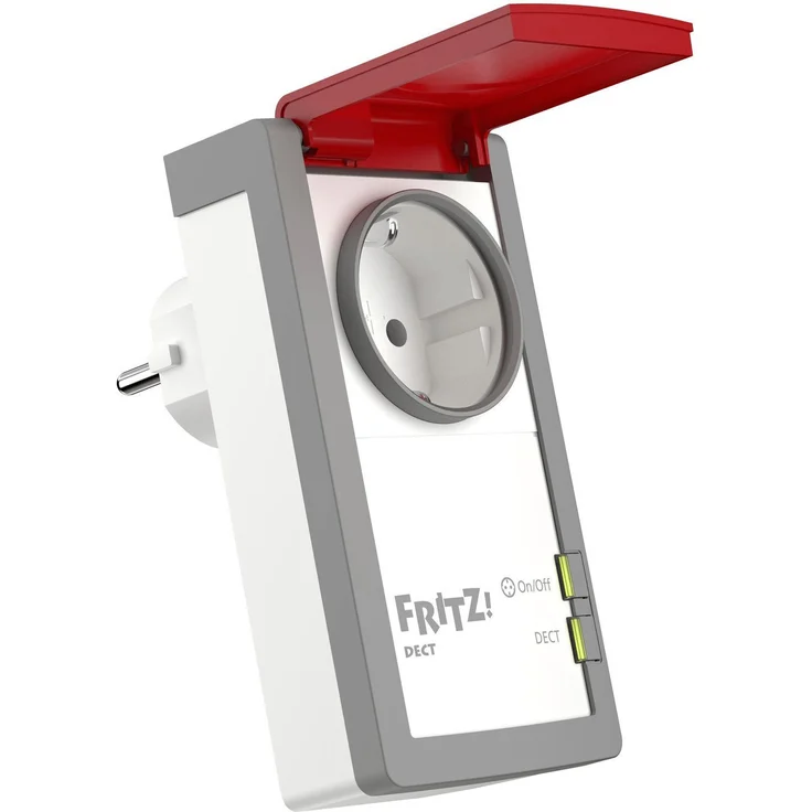 AVM FRITZ!DECT 210, Intelligente Steckdose für Smart Home, steuerbar zum Energie sparen, mit Spritzwasserschutz (IP44) für Einsatz im Außenbereich, weiß (‎20002723) – Bild 3