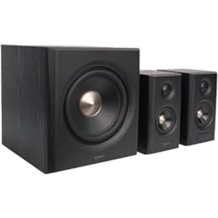 Edifier S355DB 2.1 Lautsprechersystem mit 150W kabellosem Subwoofer, Hi-Res Audio, Schwarz – Bild 7