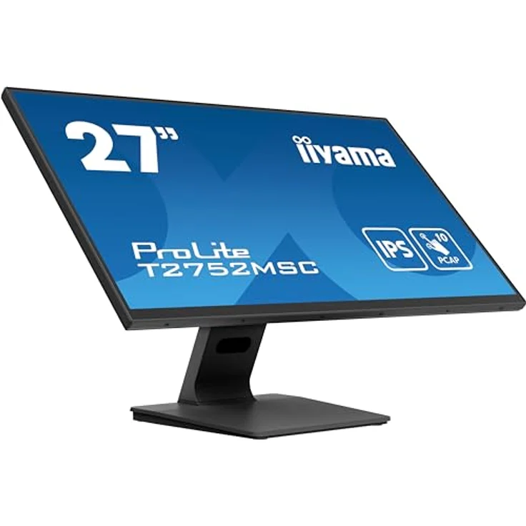 iiyama ProLite T2752MSC-B1 68.6cm 27" IPS LED Monitor FullHD 10 Punkt Multitouch optisch gebondet kapazitiv HDMI DP USB3.2 7H Anti-Fingerprint schwarz – Bild 4