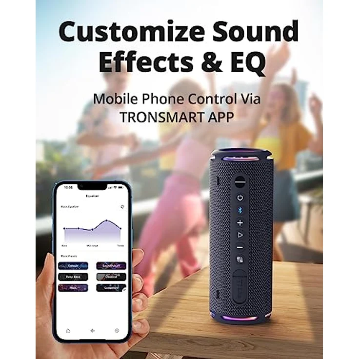 Tronsmart T7 Lite (blue) Bluetooth Lautsprecher, 24h Akkulaufzeit, IPX7 wasserdicht – Bild 3