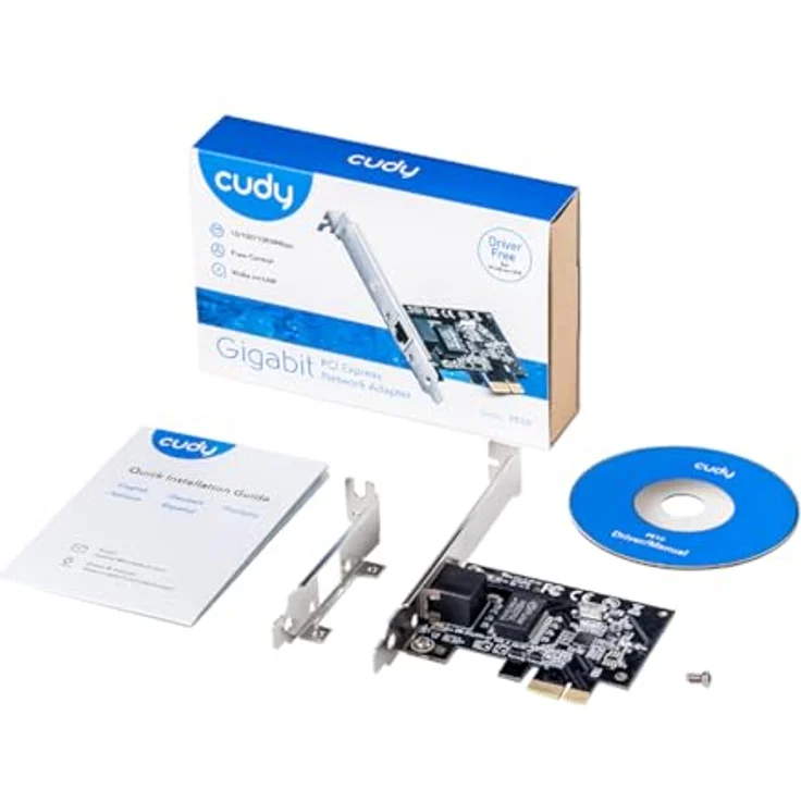 Cudy PE10 Gigabit Netzwerkkarte PCI Express, 10/100/1000 Mbps RJ45 LAN Karte, Treiber frei unter Windows 10/8.1/8 – Bild 4