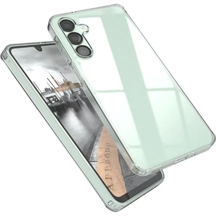 EAZY CASE Hülle für Samsung Galaxy A16 5G, Ultra dünnes Slimcover, klare Silikon Schutzhülle mit Air Protect und Kameraschutz, transparent – Bild 1