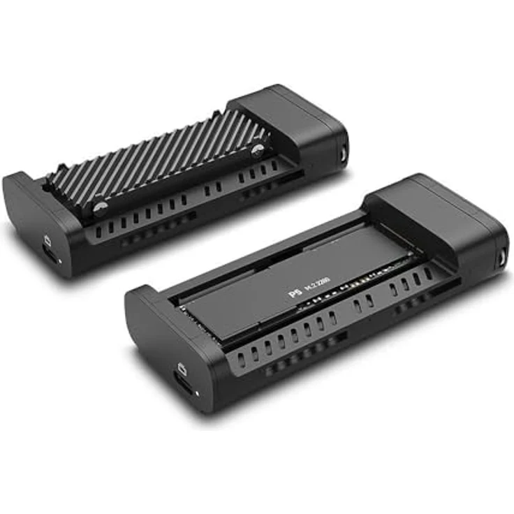 LINDY 43394 USB4 NVMe M.2 SSD Gehäuse, Aluminiumgehäuse mit effektiver Wärmeableitung, bis zu 40Gbit/s Datentransferraten – Bild 5