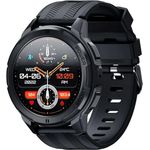 OUKITEL Smartwatch BT10-BK/OL Schwarz, Multifunktions-Smartwatch der Marke OUKITEL