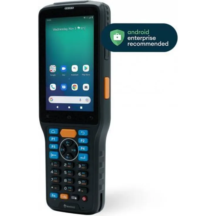 Newland N7 Cachalot Pro II, Robuster Barcode-Scanner für 1D/2D-Barcodes, 4,7 Zoll Touchscreen, 6000 mAh Akku, Schwarz