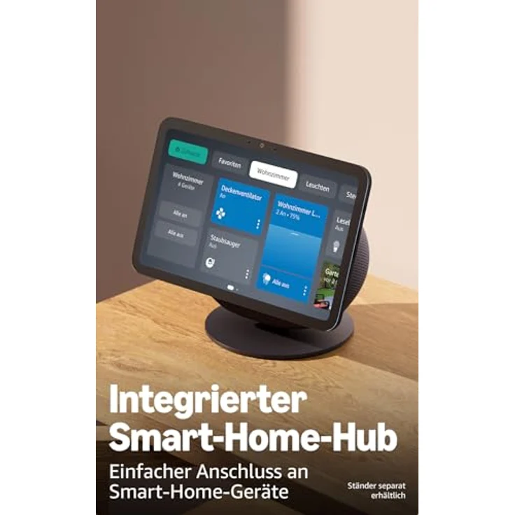 AMAZON Echo Show 8 (2025 Release), Smart Speaker mit 8,7-Zoll HD, 3D-Audio und Kamera mit 3,3x-Zoom, Glacier White – Bild 3