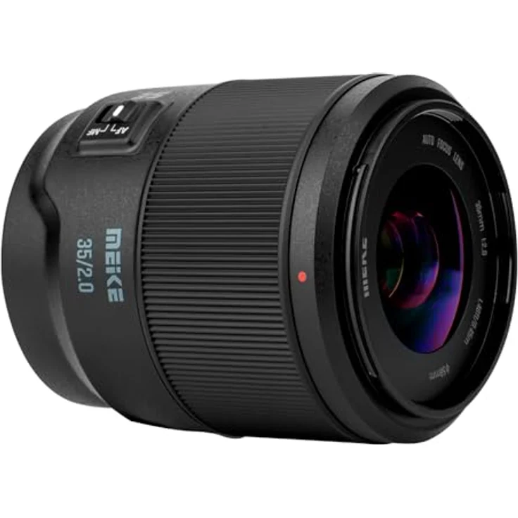 Meike 35mm F2.0 AF STM Vollformat Objektiv für Sony E-Mount, kompaktes Tele-Objektiv mit leisem Autofokus und 9 Lamellen Bokeh – Bild 2
