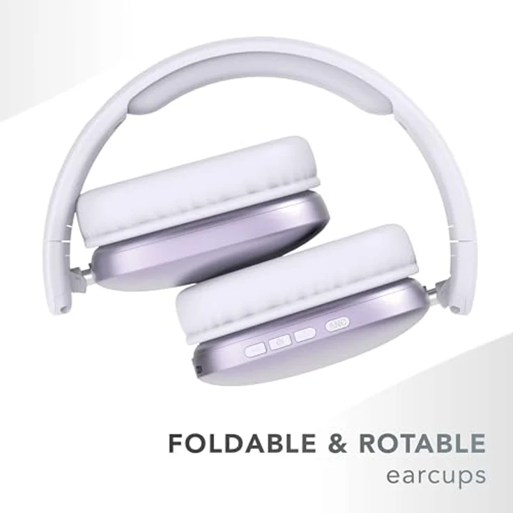 Music Sound MAXI3 Kabellose Over-Ear-Kopfhörer mit Aktiver Geräuschunterdrückung, 35h Akkulaufzeit, USB-C-Aufladung, lila – Bild 3