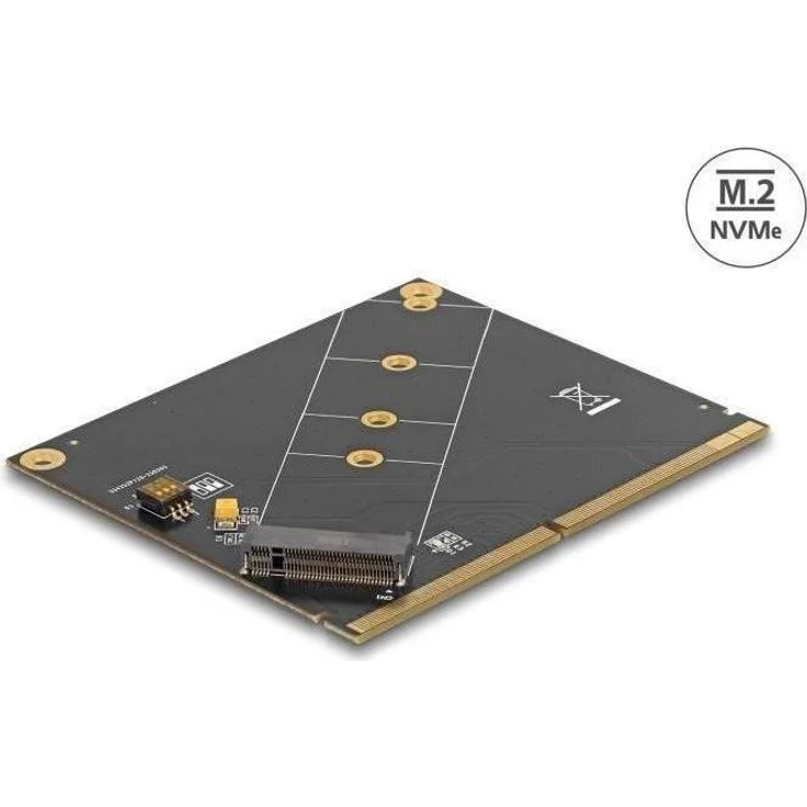 Delock MXM zu M.2 NVMe Key M Slot Konverter, PCIe Schnittstelle, schwarz, unterstützt SSDs im Format 2280, 2260, 2242, 2230