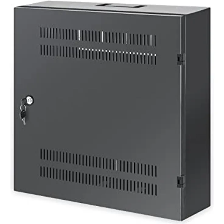 Intellinet 713689 Schrank 19 Zoll mit niedrigem Profil mit horizontalen Pfosten 4U und vertikalen 2U Schwarz