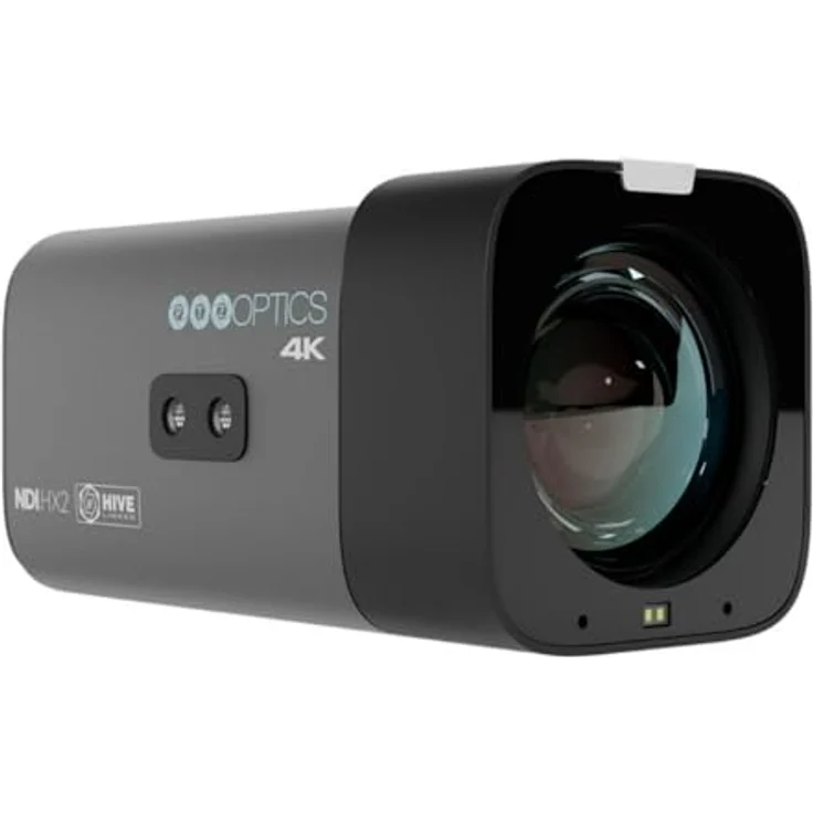 PTZOptics Studio 4K 20X, Überwachungskamera mit 20-fachem Zoom, grau, NDI HX3 und Hive Studio Konnektivität – Bild 2