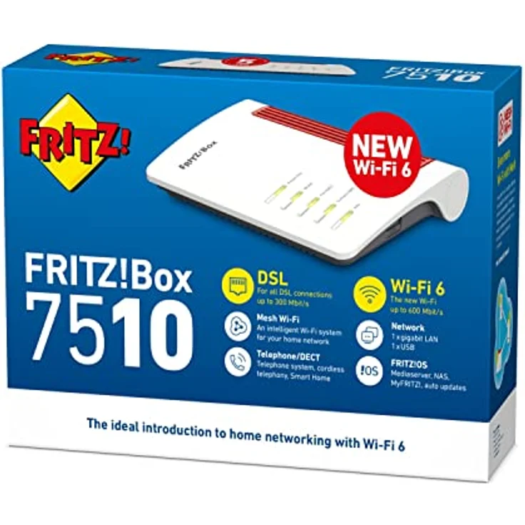 AVM FRITZ!Box 7510 Edition International, Router mit Wi-Fi 6 und VDSL Supervectoring 35b, schwarz – Bild 5