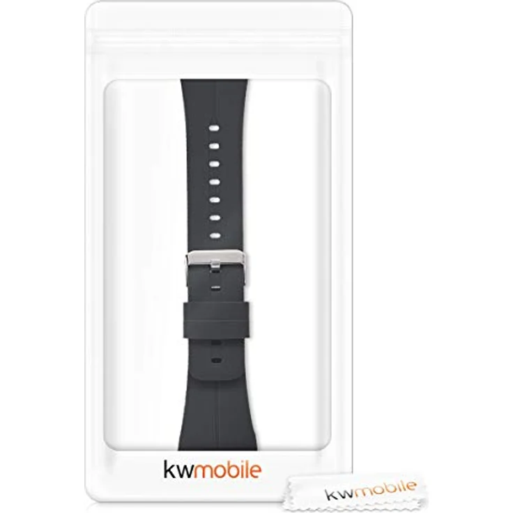 kwmobile Sport Ersatzarmband TPU mit Uhrenverschluss für Polar M400 / M430 Schwarz – Bild 7