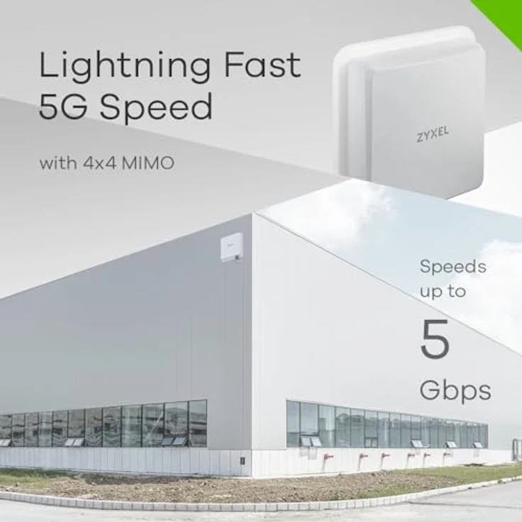 Zyxel 5G NR 5 Gbps Outdoor Router | 4.67 Gbps Data Rate |9 dBi Richtantenne für Lange Distanzen| Einfache Installation Für den Außenbereich geeignet (IP68) | [Nebula FWA710] – Bild 6