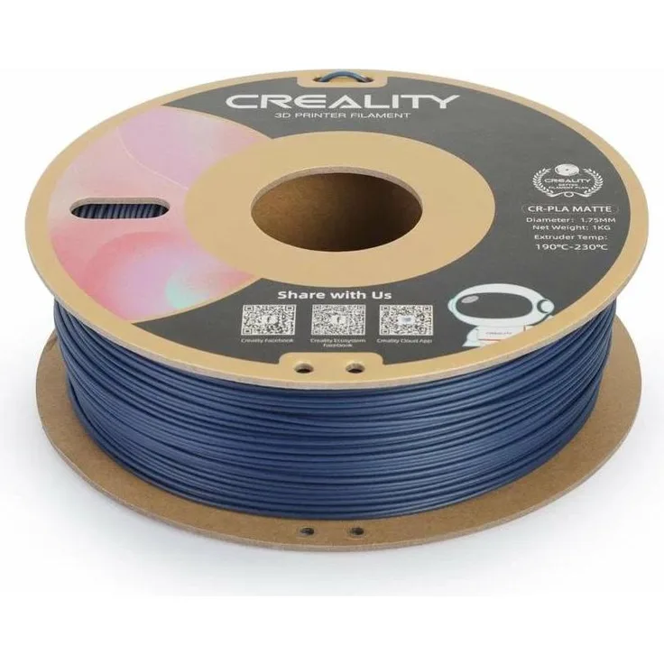 Creality Filament PLA, 1.75 mm, 1000 g, Blau, Witterungs- und Chemikalienbeständig, geruchsneutral, ungiftig