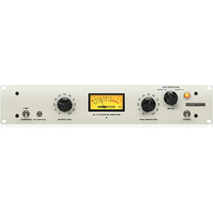 Klark Teknik 2A-KT Classic Leveling Amplifier mit Vakuumröhren, optischem Attenuator und Midas-Transformatoren, Frequenzgang 10 Hz - 20 kHz