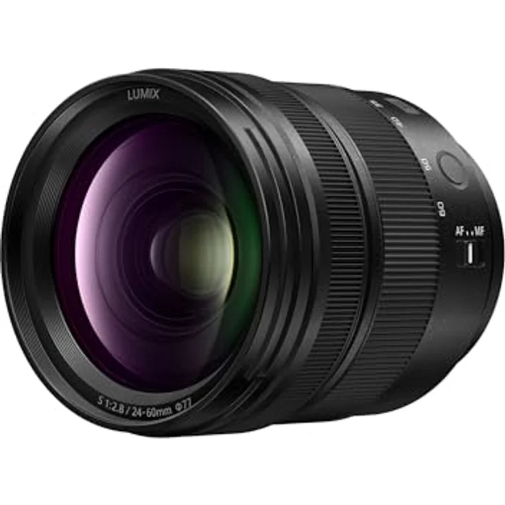 Panasonic LUMIX S 24-60mm F2.8, L-Mount Zoom-Objektiv für spiegellose Vollformat Kamera, Schwarz, Staub- und Spritzwassergeschützt – Bild 1