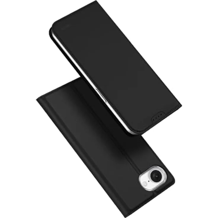 Nevox Vario Series Handyhülle für Apple iPhone 16e / iPhone 17e – Premium Bookcase Klapphülle mit Kartenfach, Standfunktion, Magnetverschluss, TPU-Innenschale, Rundumschutz, Schwarz – Bild 4