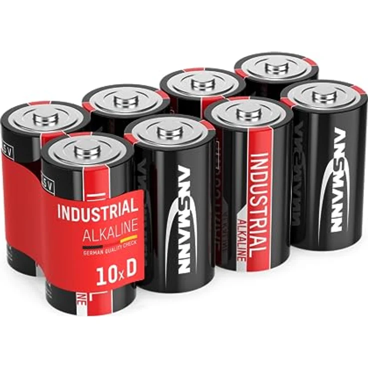 ANSMANN Industrial Alkaline Batterie Mono D LR20 Longlife Alkalibatterie Industriebatterie für hohen Strombedarf (10er Pack) – Bild 2
