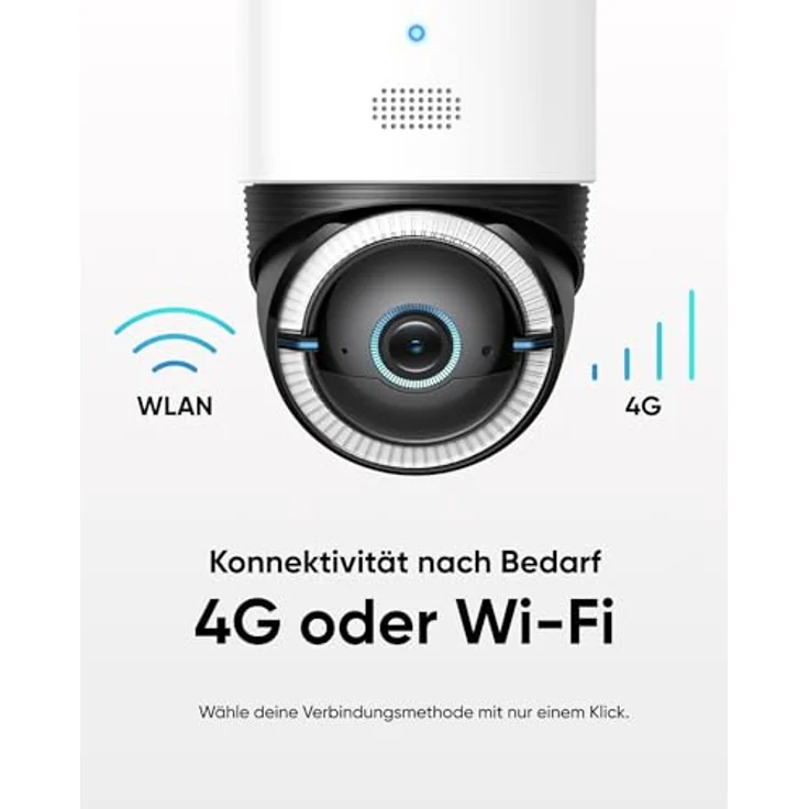 eufy 4G LTE Überwachungskamera mit WLAN, 4K UHD Schwenk-Neige-Funktion, Kabellos, Solarbetrieben mit Solarpanel, KI-basierte Personen-/Fahrzeugverfolgung, inklusive SIM-Karte – Bild 4