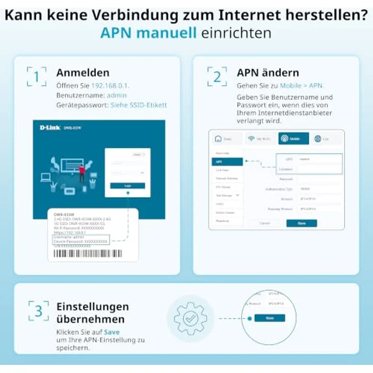D-Link DWR-933W, mobiler Hotspot mit 4G LTE Advanced, 600 Mbps, Wi-Fi 5 und Wi-Fi 6 – Bild 12