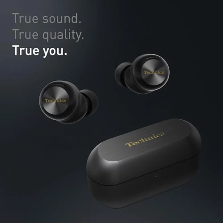 Technics EAH-AZ100-K Kabellose Ohrhörer mit Geräuschunterdrückung, 10mm Magnetic Fluid Driver, Multipoint-Bluetooth, Voice Focus AI, Bequeme In-Ear-Kopfhörer, Schwarz – Bild 3