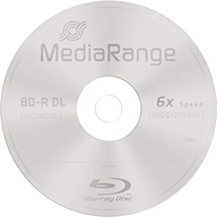 MediaRange BD-R Dual Layer 50GB 6-Fache Schreibgeschwindigkeit, 25er Cakebox - Preisvergleich – Bild 3