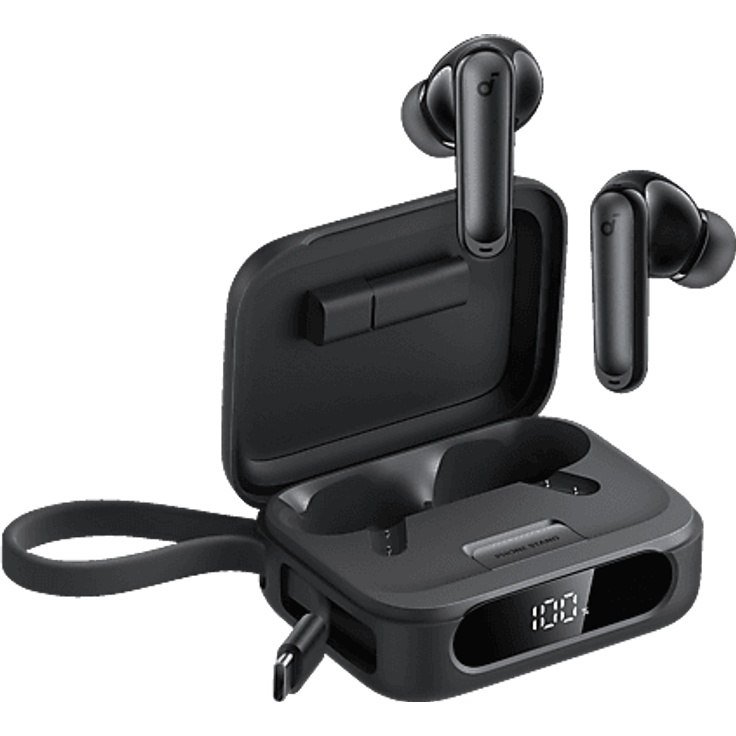 SOUNDCORE BY ANKER P41i, In-ear Kopfhörer mit adaptivem Noise Cancelling, 12h Akkulaufzeit, Powerbank, schwarz