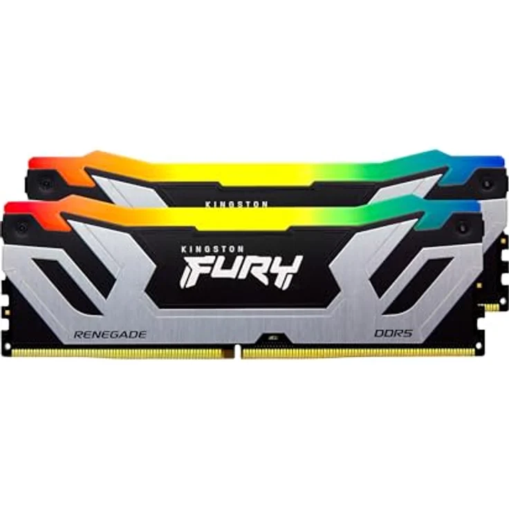 Kingston Fury Renegade DDR5 RGB CUDIMM Speicher Kit, 48GB (2x24GB), 8800MT/s CL42, Schwarz/Silber, XMP 3.0 – Bild 2