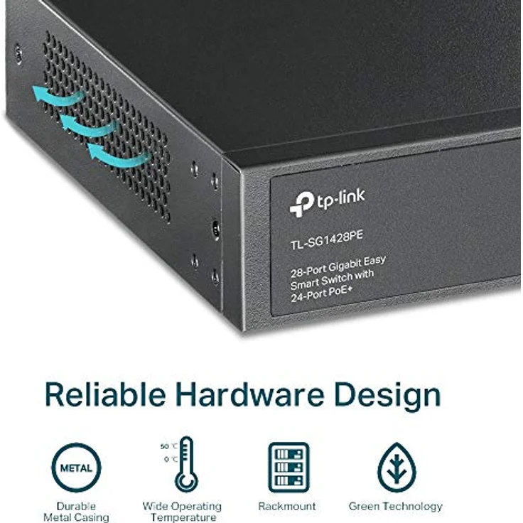 TP-Link TL-SG1428PE 28-Port Gigabit Smart Switch (24x PoE+) – Bild 8