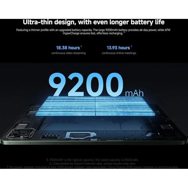 XIAOMI Pad 8 Pro, Tablet WiFi 11,2 Zoll, 12GB RAM, 512GB Speicher, 9200mAh, Grau – Bild 4