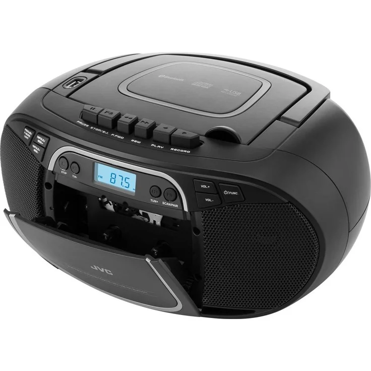 JVC CD radio RCE451B (FM, Bluetooth), Radio, Schwarz