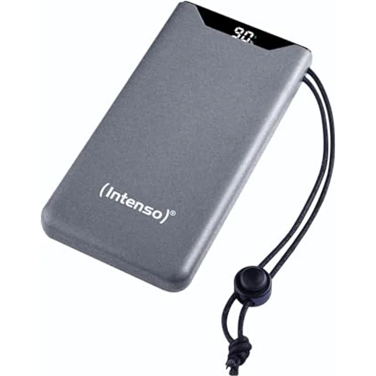 Intenso Powerbank F10000, externer Akku mit PD (20W) & QC (18W), USB-C und USB-A Anschluss, 10000mAh, Grau – Bild 1