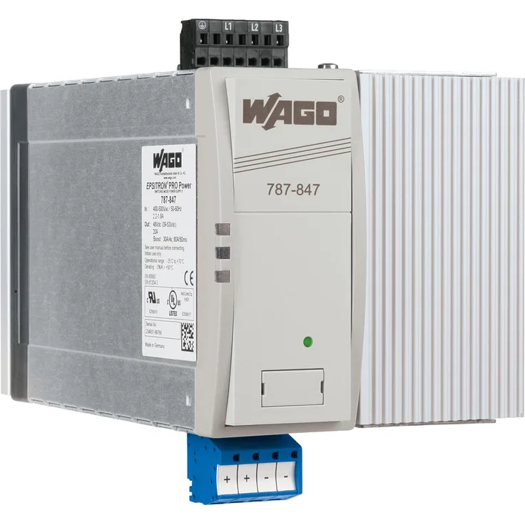 Wago 787-847, 960 W PC Netzteil mit TopBoost- und PowerBoost-Technologie, Grau