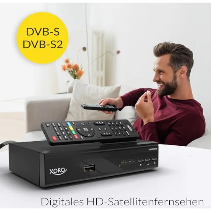 Xoro HRS 8660 V2 DVB-S/S2 SAT-Receiver mit PVR, Unicable, USB-Mediaplayer, 12 V, Timeshift und 8 Aufnahme-Timer für ASTRA 19,2° – Bild 4
