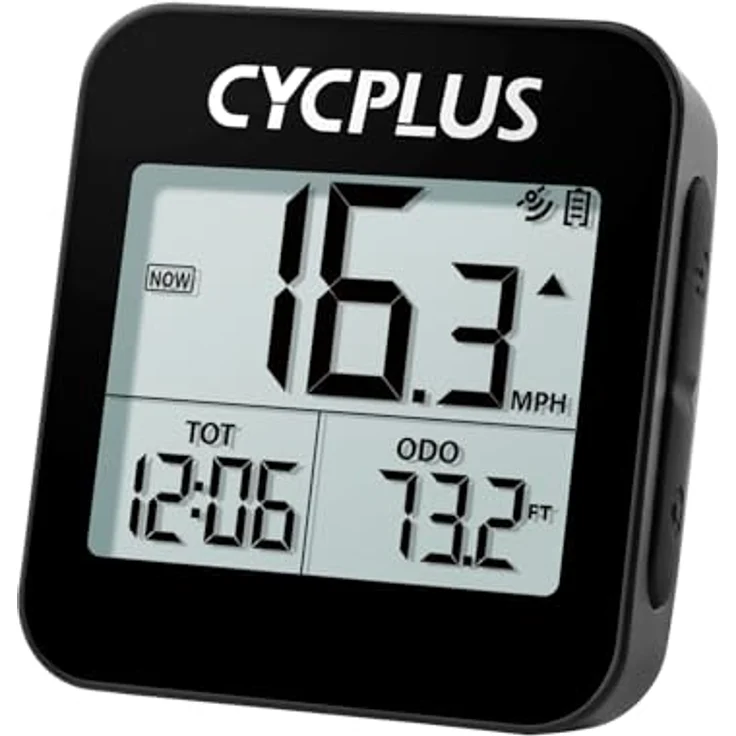 CYCPLUS G1 GPS Fahrradcomputer Drahtloser Fahrradtacho IPX6 Wasserdichter Kilometerzähler - Schwarz – Bild 1
