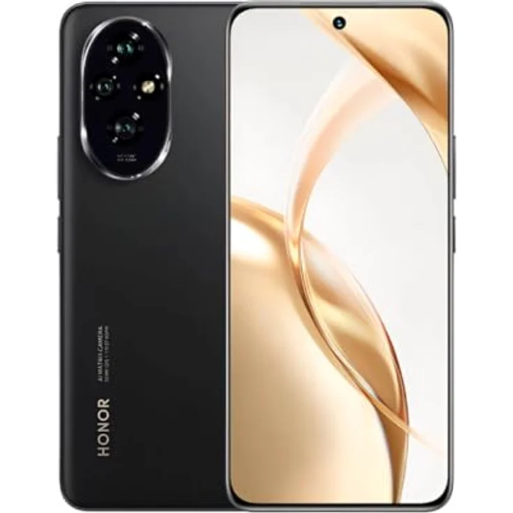 Honor 200 12+512GB, Schwarz, Smartphone mit 50 MP Dreifach-Porträtkamera und Snapdragon 7 Gen 3 – Bild 1