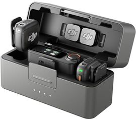 DJI Mic 3, Drahtloses Mikrofon mit 2 Sendern + 1 Empfänger + Ladeschale