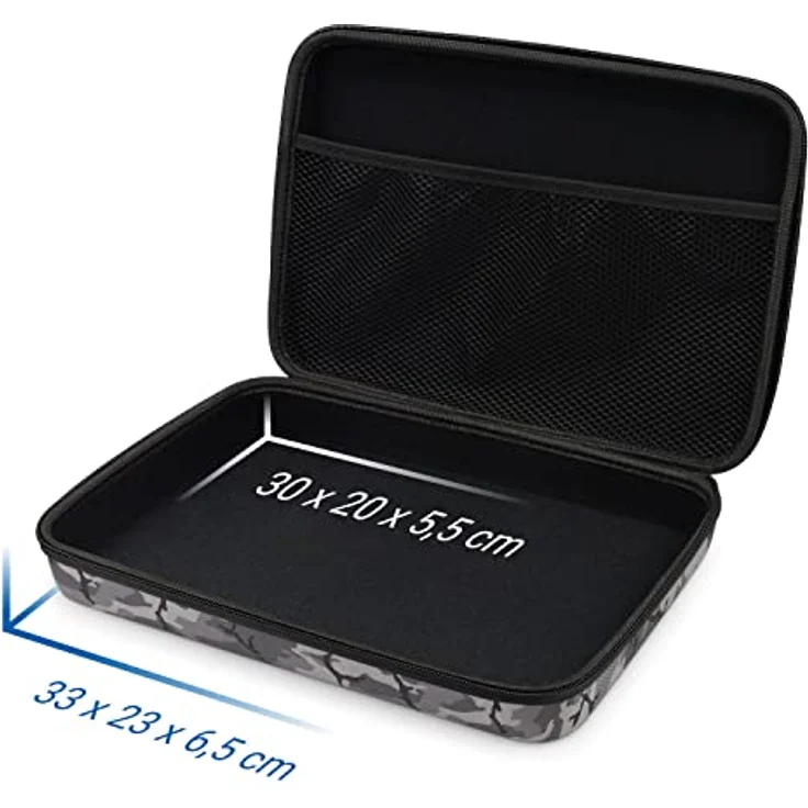 deleyCON Hardcase Tasche für GoPro Actionkamera, Robust und Strapazierfähig, Staub- und Spritzwasserschutz, XL Camouflage für GoPro Hero 13/12/11/10/9 – Bild 3