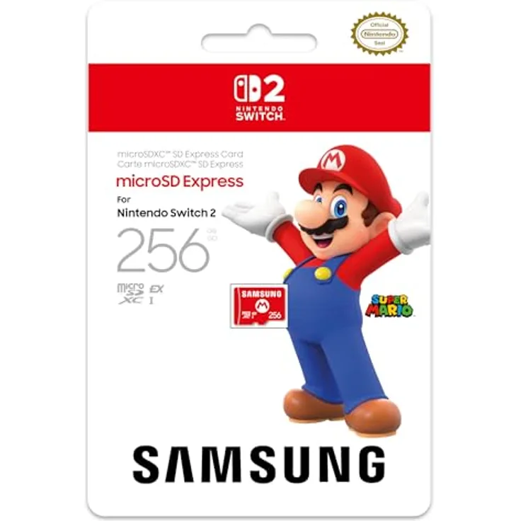 Nintendo Switch microSDXC EXPRESS 256 GB (Mario Design) Speicherkarte (256 GB)