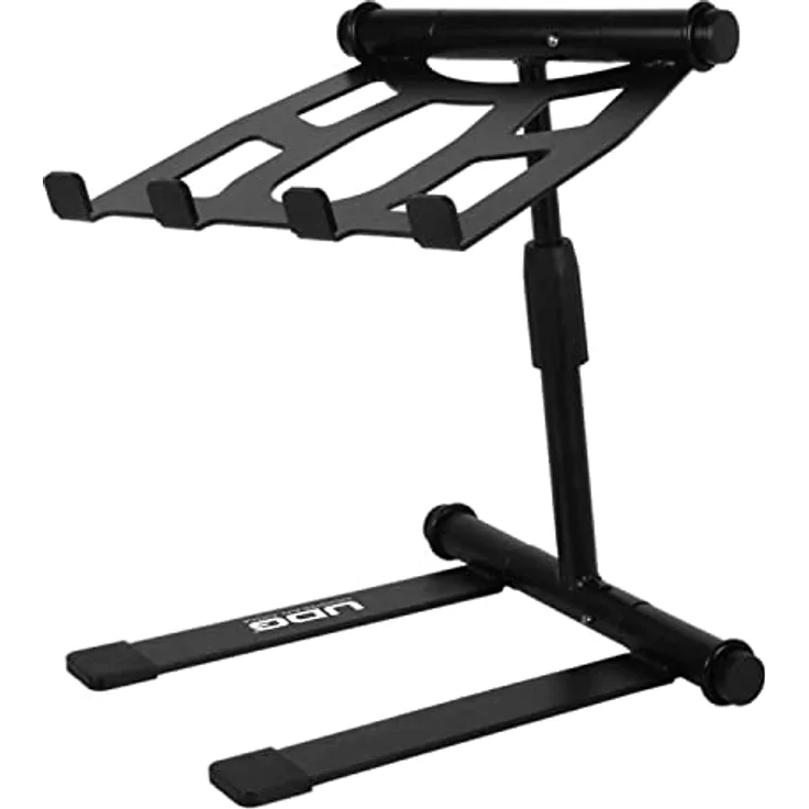 UDG Ultimate Height Adjustable Laptop Stand, höhenverstellbarer Laptopständer, schwarz