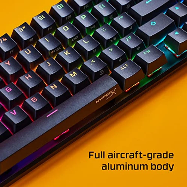 HyperX Alloy Origins 65 – Mechanische Gaming-Tastatur - Ultrakompakter 60% Formfaktor - HyperX Red Switch (Linear) - Double Shot PBT-Keycaps- RGB-LED Hintergrundbeleuchtung – Bild 3