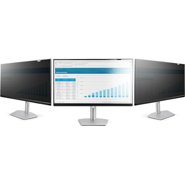 StarTech.com 31,5 Zoll Blickschutzfilter für 16:9 Monitore, Blaulichtfilter, mattschwarz, anti-Fingerprint, +/- 30 Grad Sichtschutz – Bild 2
