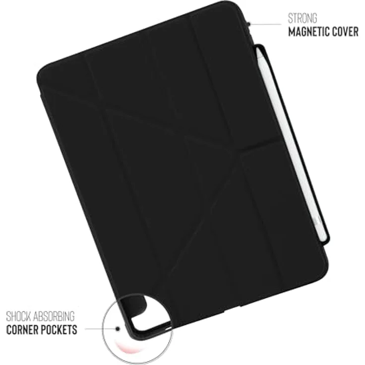 Pipetto Origami No3 Pencil Case, Tablet-Hülle für iPad 10,9" (10. Gen), antimikrobiell, abwischbar, 5 Standpositionen – Bild 7