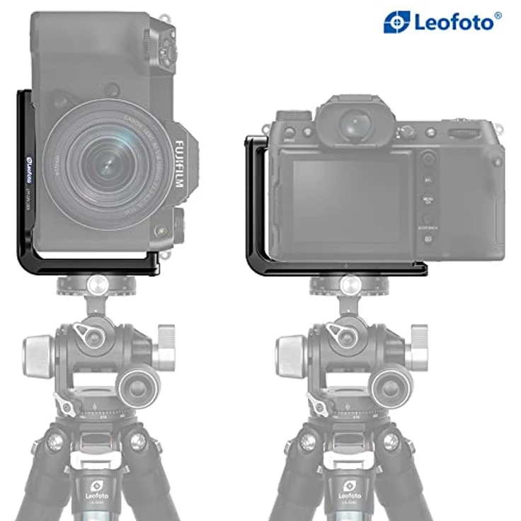 LEOFOTO L-Halterung LPF-GFX-100S für Fujifilm GFX100S, aus 6061-T6 Aluminium, Arca-Swiss-kompatibel, vertikale und horizontale Montagemöglichkeiten – Bild 2
