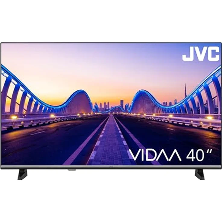 JVC Fernseher 40 Zoll Smart TV VIDAA LT-40VDF5455 - Full HD Fernseher, HDR TV mit integriertem Triple-Tuner, LED TV schwarz – Bild 2