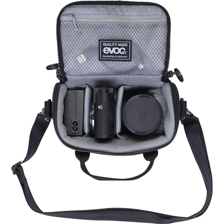 Evoc CB 6, Kamera Schultertasche mit 6 l Fassungsvermögen, schwarz, wasserabweisend und anpassbare Polsterung – Bild 6