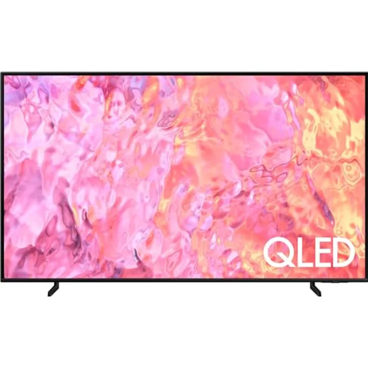 Samsung QLED 4K Q60C 85 Zoll Fernseher, Quantum-Dot-Technologie, Quantum HDR, AirSlim Design, Smart TV [2023] (85Q60C) in Schwarz