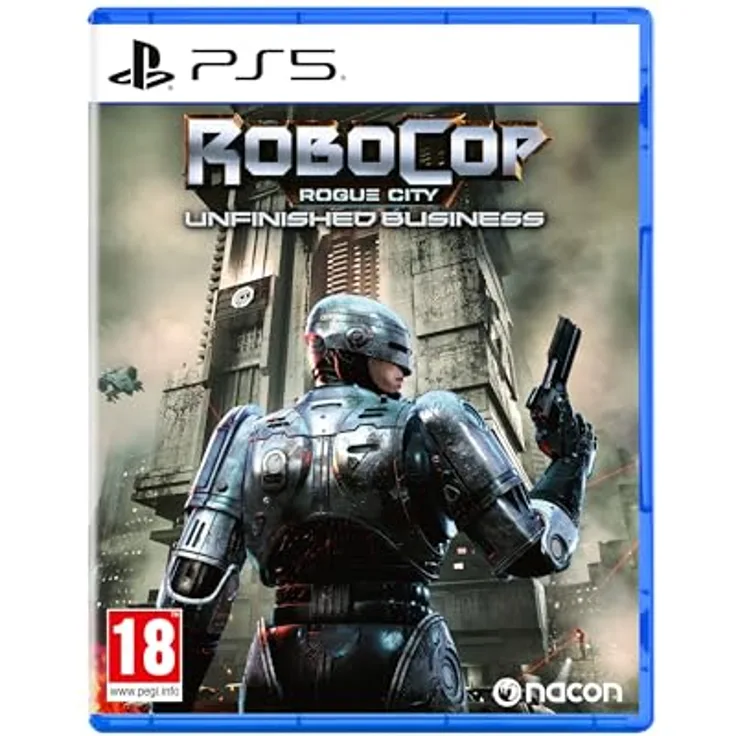 NACON RoboCop: Rogue City - Unfinished Business, 100% UNCUT, PEGI 18, Deutsche Verpackung, PS5